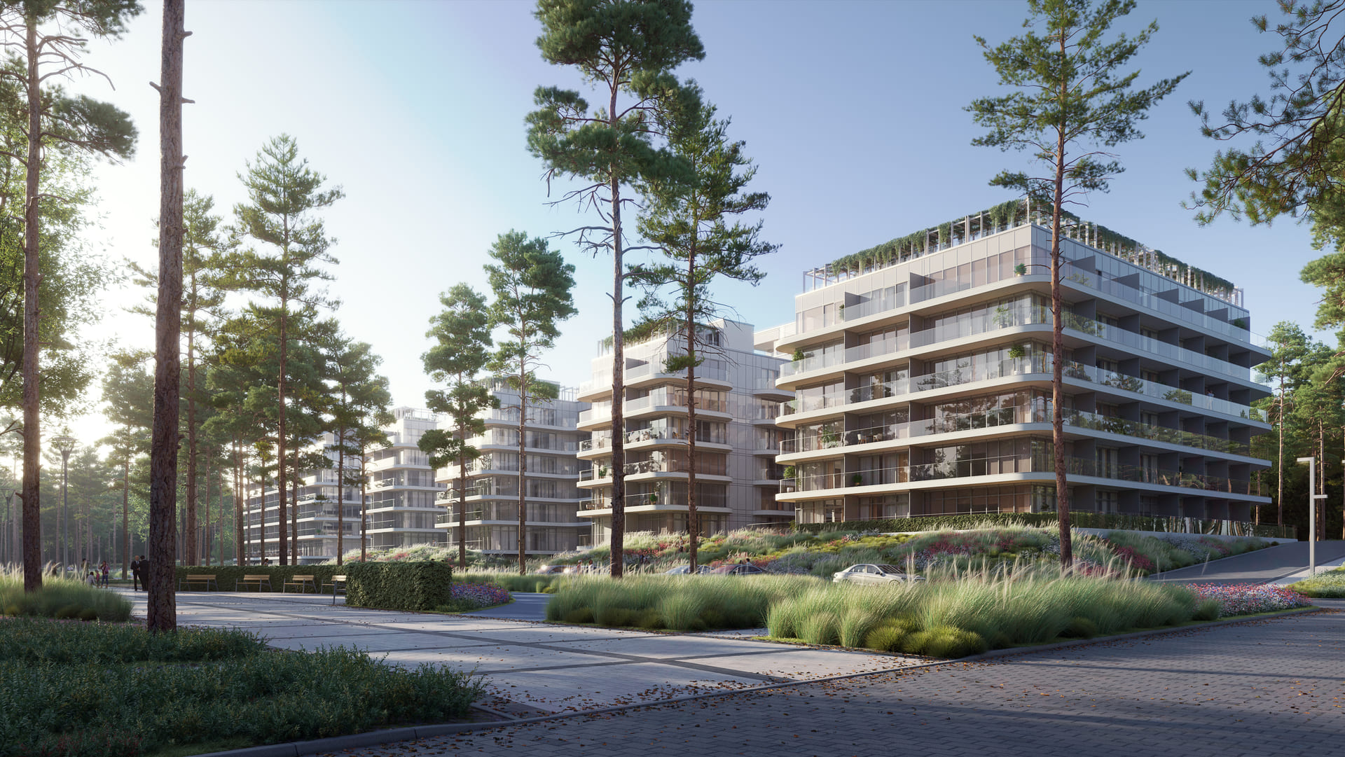 Investition in Swinemünde Immobilien - Auszug der Visualisierung Gebäudeansicht