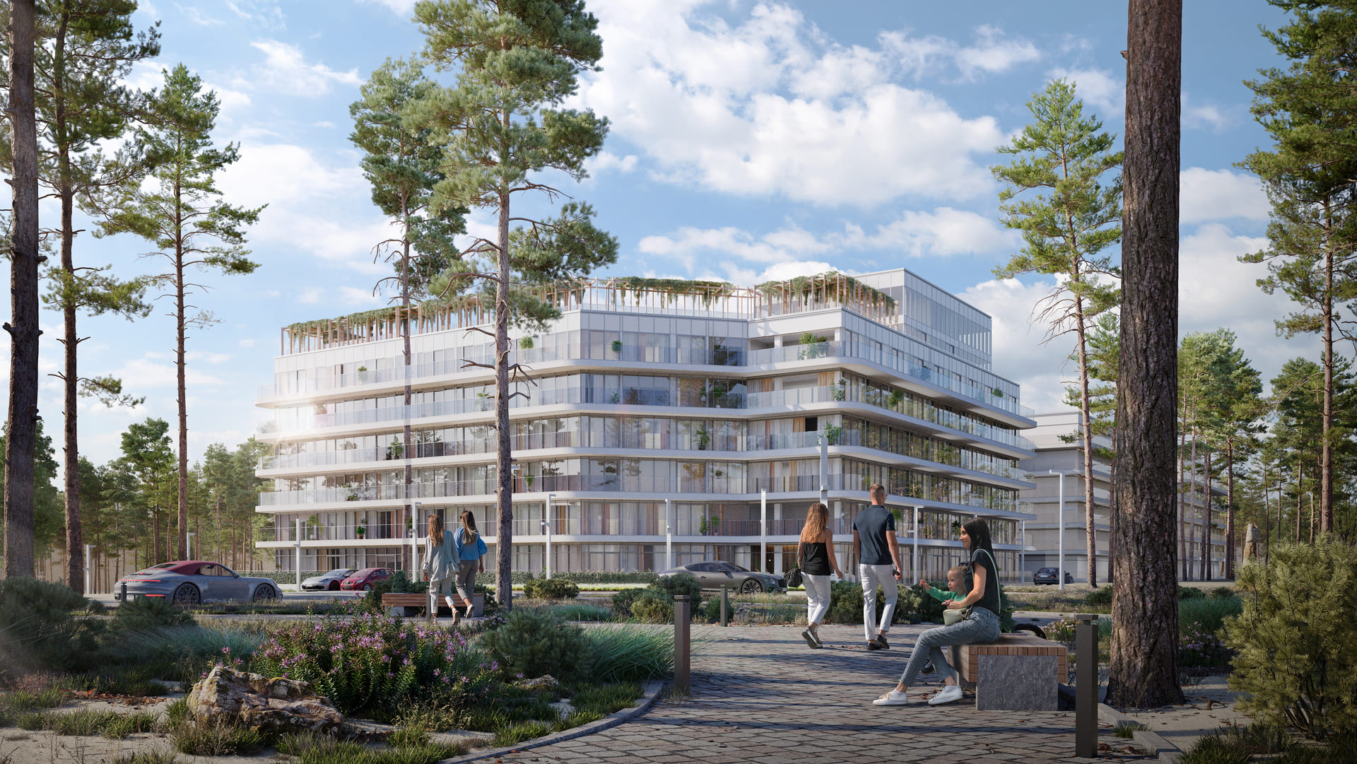 Investition in Swinemünde Immobilien - Auszug der Visualisierung Gebäudeansicht