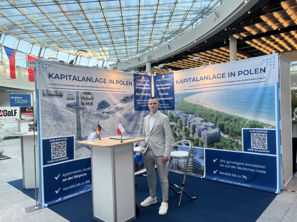 David Rydz auf der Rheingolf Messe 2024 in Düsseldorf